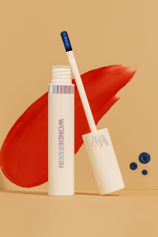Wonderskin Wonder Blading Lip Stain Masque | Long-Lasting Waterproof Gloss | Hydrating Vegan Formula | No-Fade Colour Lips